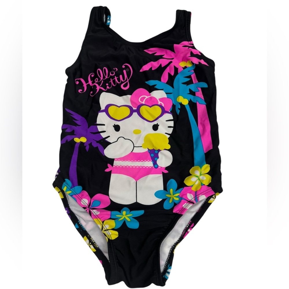 2013 Hello Kitty tropical One Piece Swim Suit Sz 4